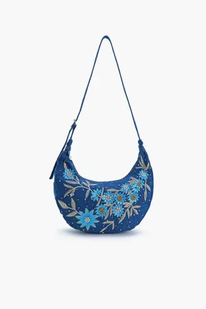 Dahlia Denim Shoulder Bag