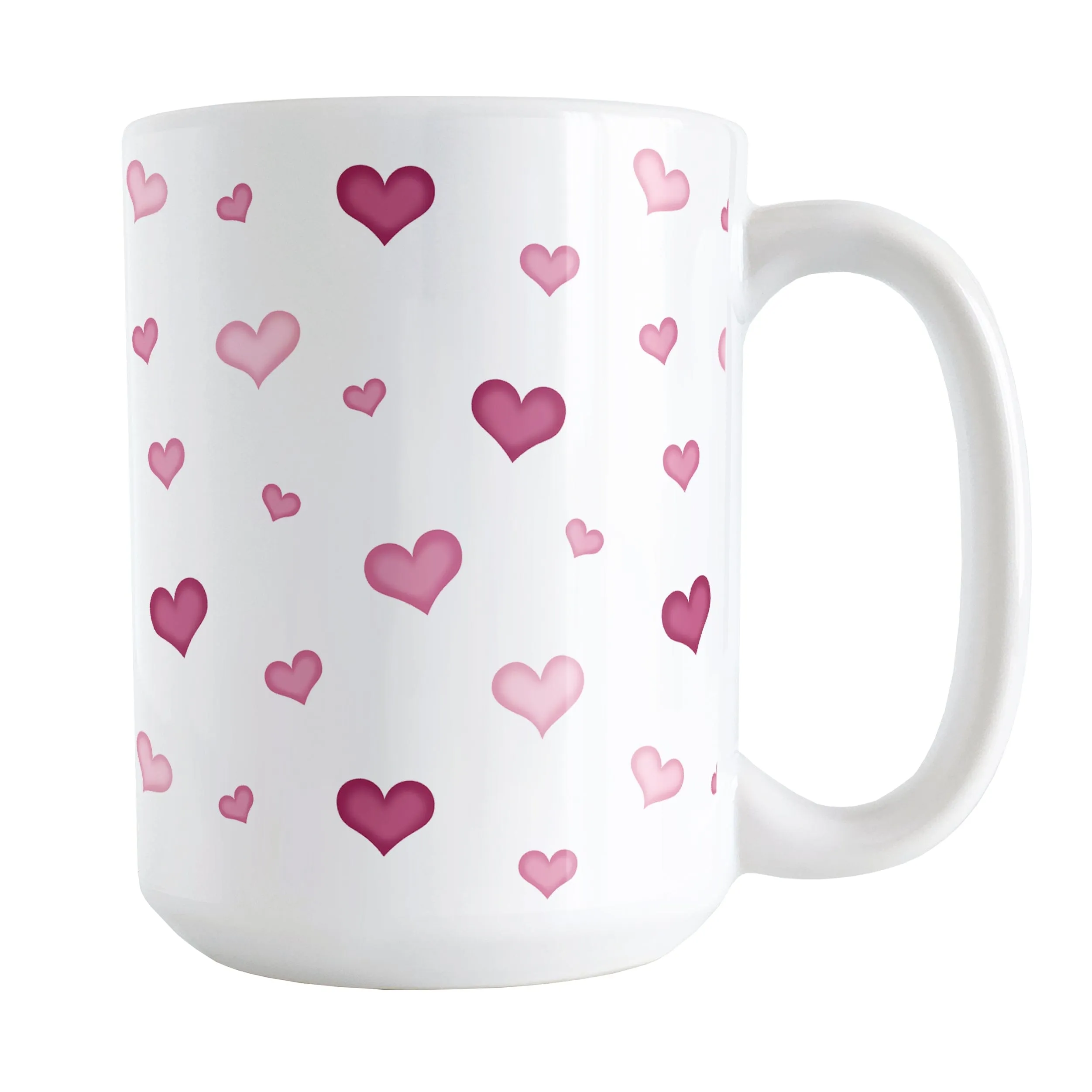 Dainty Cute Pink Hearts Mug