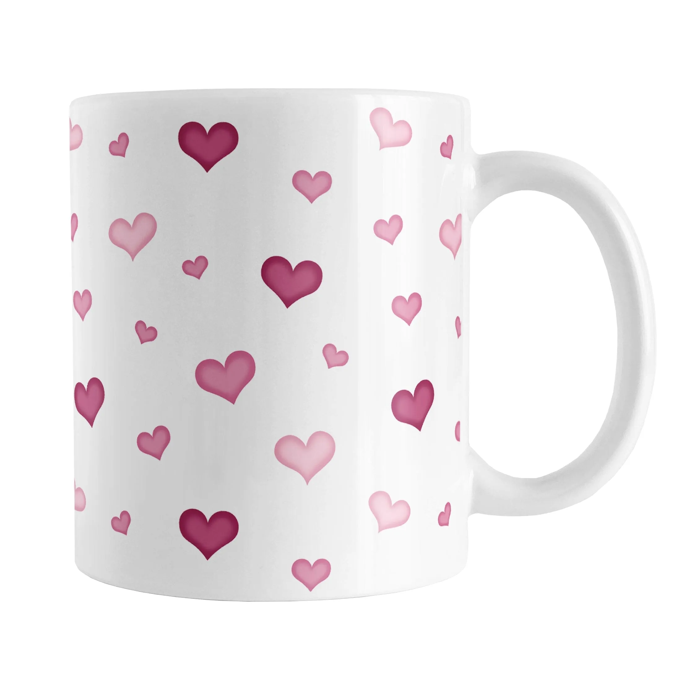 Dainty Cute Pink Hearts Mug