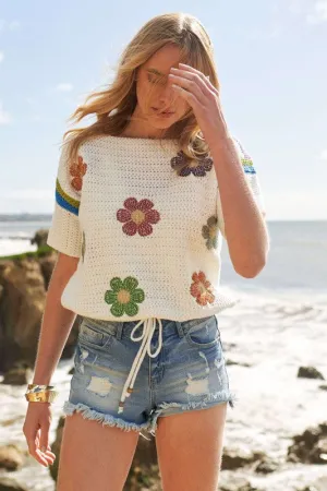 Daisy Crochet Sweater