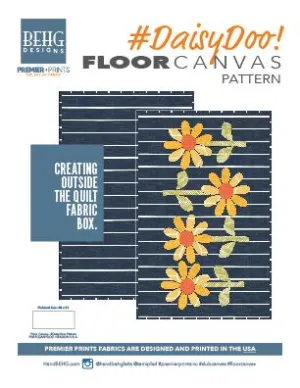 Daisy Doo Floor Canvas Pattern - Digital Download