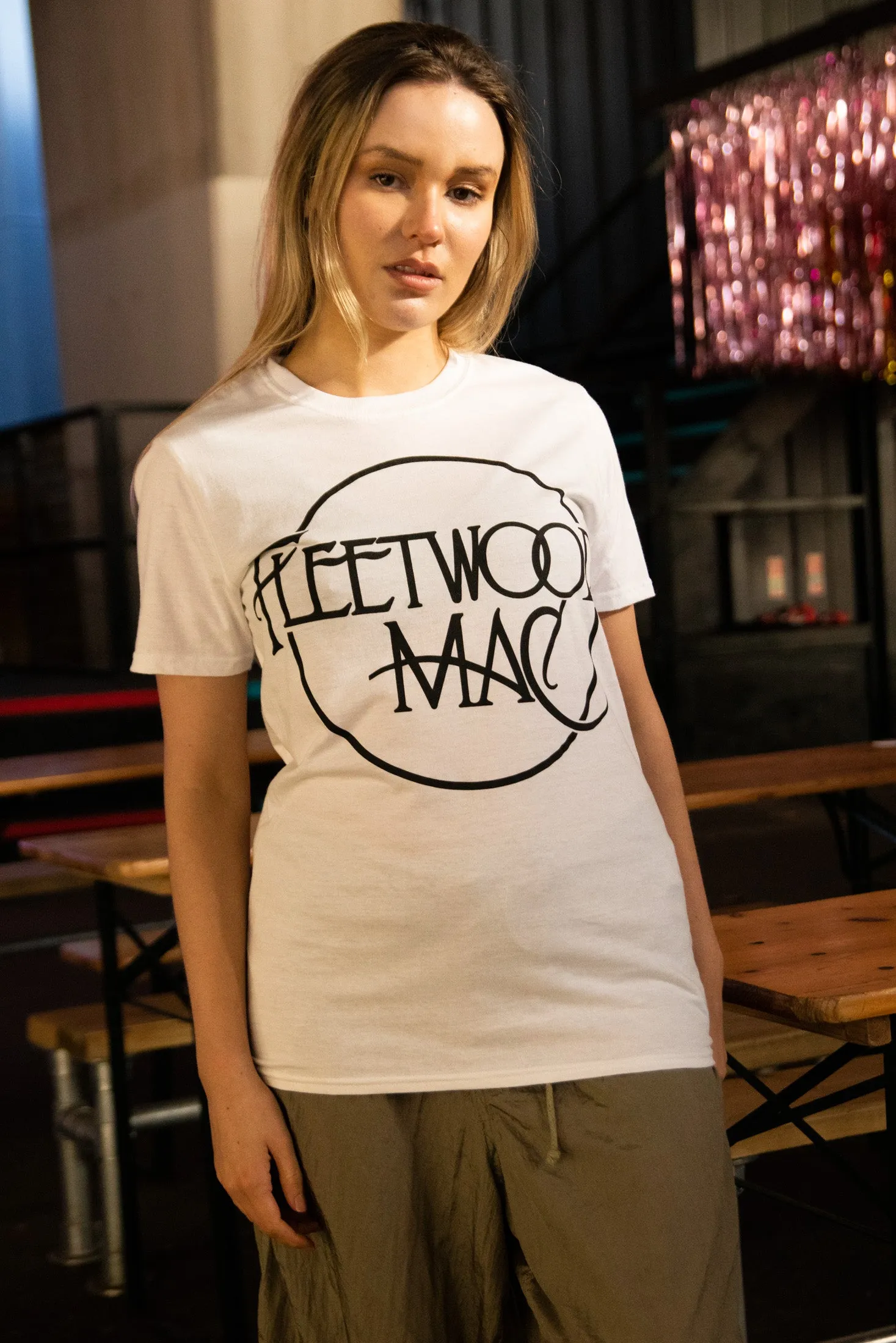 Daisy Street Fleetwood Mac White Tee