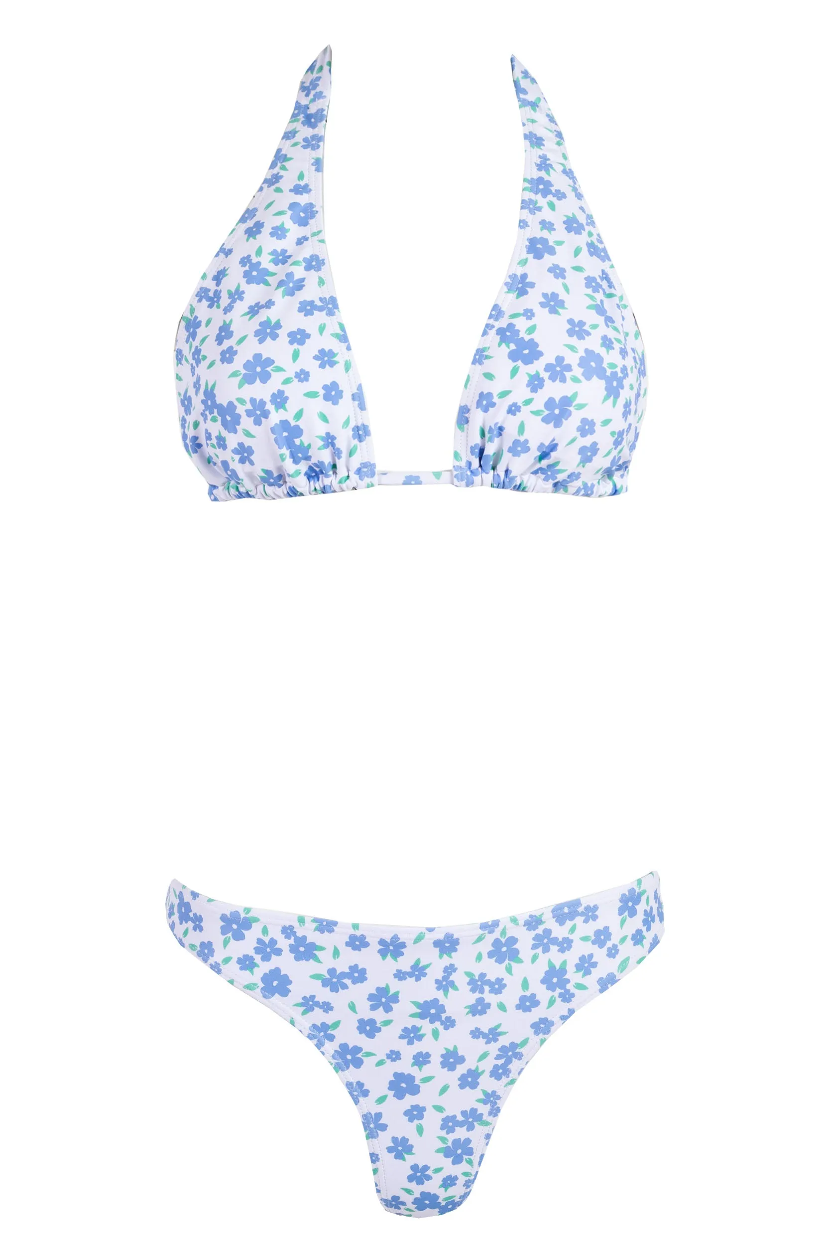 Daisy Street Halter Neck Floral Bikini Top