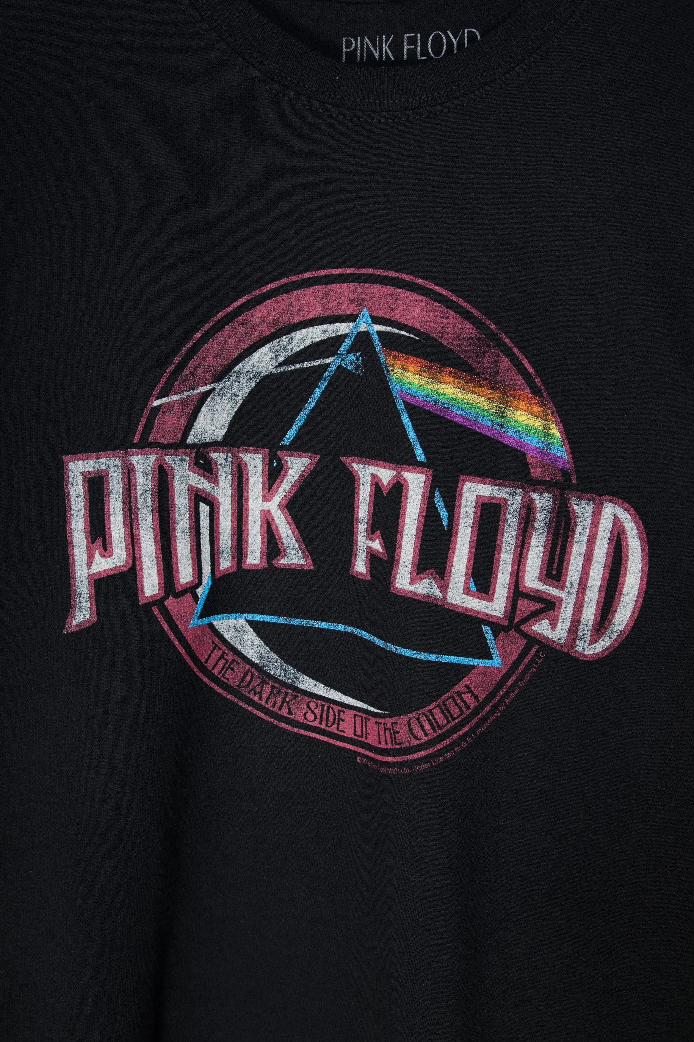 Daisy Street Relaxed T-Shirt with Pink Floyd Print