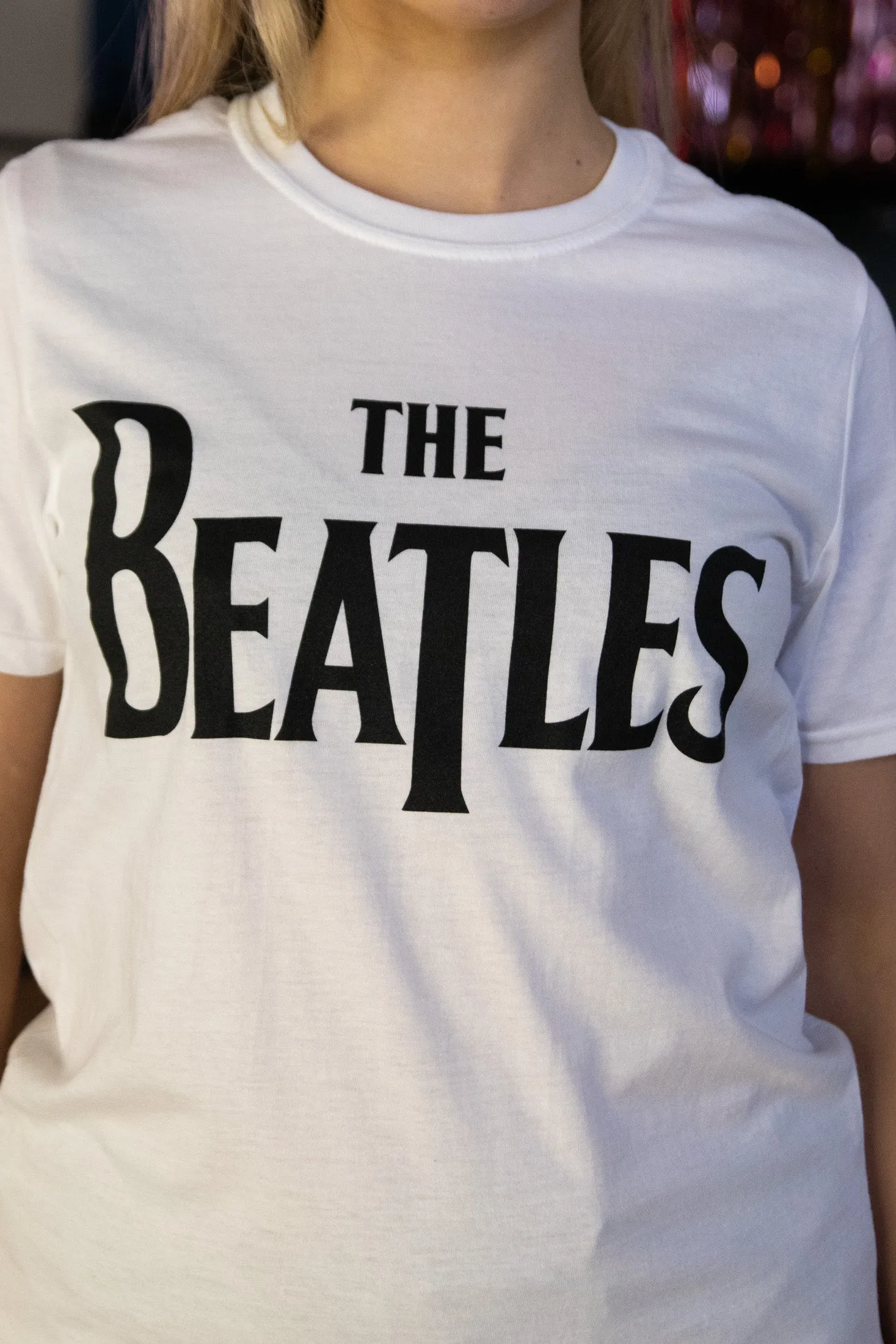 Daisy Street Relaxed T-Shirt with The Beatles Print