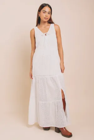 Daisy Street Tiered Maxi Dress With Split Front