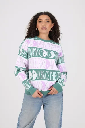 Daisy Street Yin/Yang Knitted Jumper