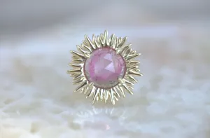 Daisy Watermelon Tourmaline Ring