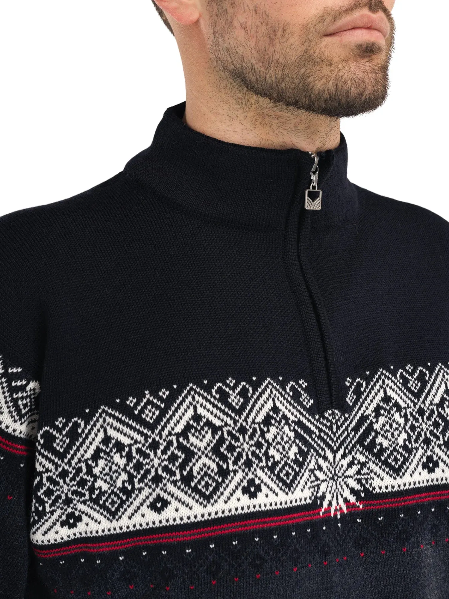 Dale of Norway | Moritz Sweater | Men's | Dark Charcoal/Raspberry/Black