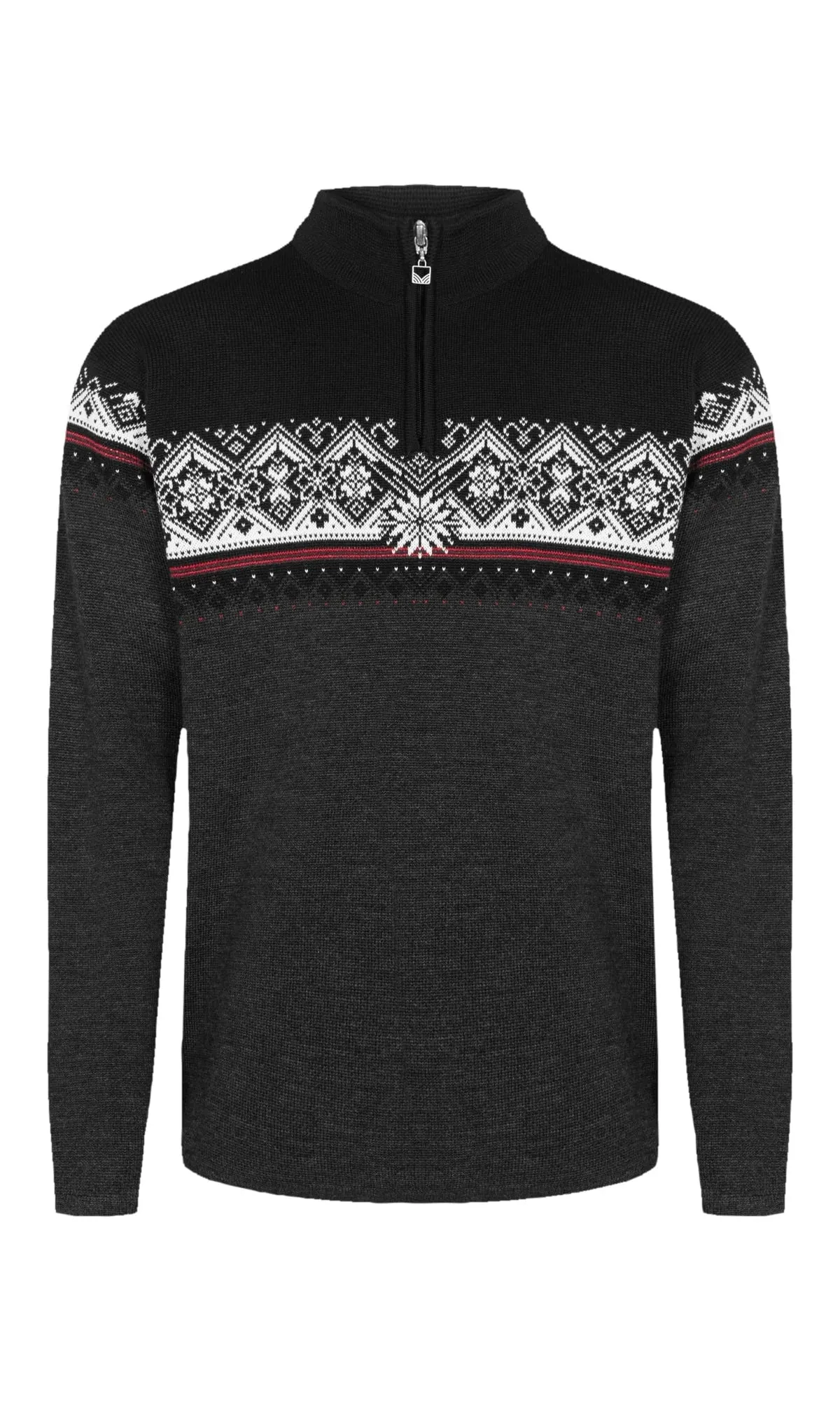 Dale of Norway | Moritz Sweater | Men's | Dark Charcoal/Raspberry/Black