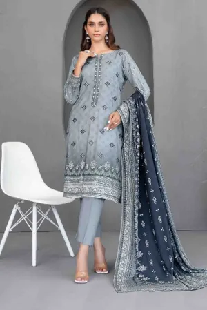 Daleesha By Tawakkal Unstitched 3 Piece Digital Printed Staple Collection'2024-D-3988