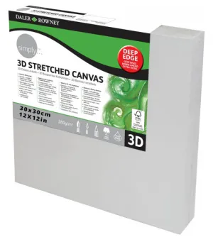 Daler Rowney 3D Stretched Canvas 30*30cm/12*12"