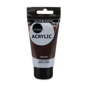 Daler Rowney Simply Acrylic 75ml BROWN