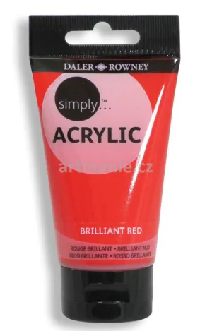 Daler Rowney Simply Acrylic Color BRILLANT RED