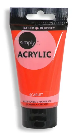 Daler Rowney Simply Acrylic Color SCARLET