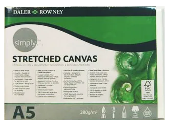 Daler Rowney Simply Stretched Canvas 14.8*28cm/A5