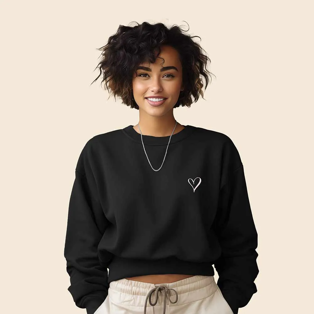 Dalix Heart Relaxed Sweatshirt