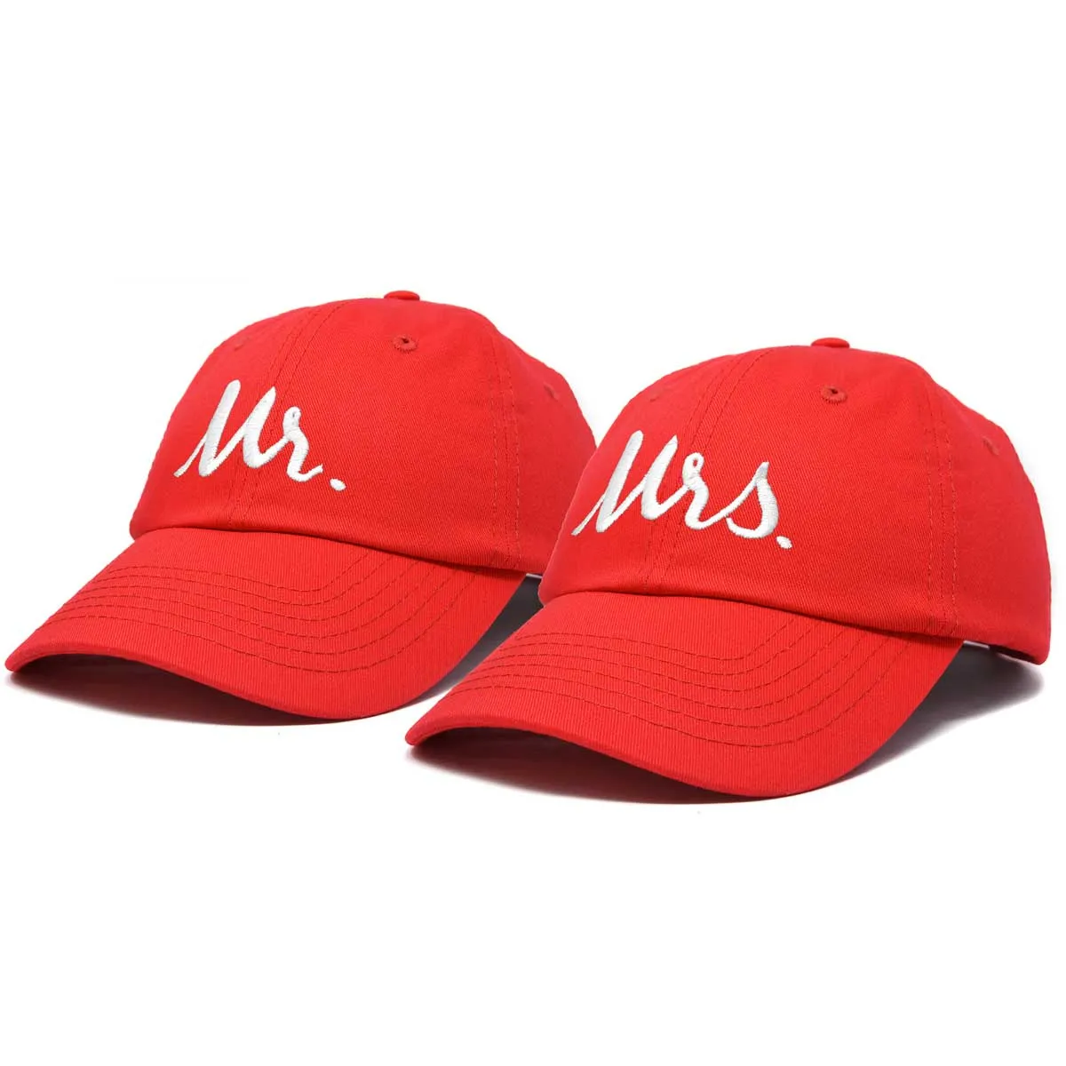 Dalix Mr. and Mrs. Baseball Cap Bride Groom Matching Hats Couples Set