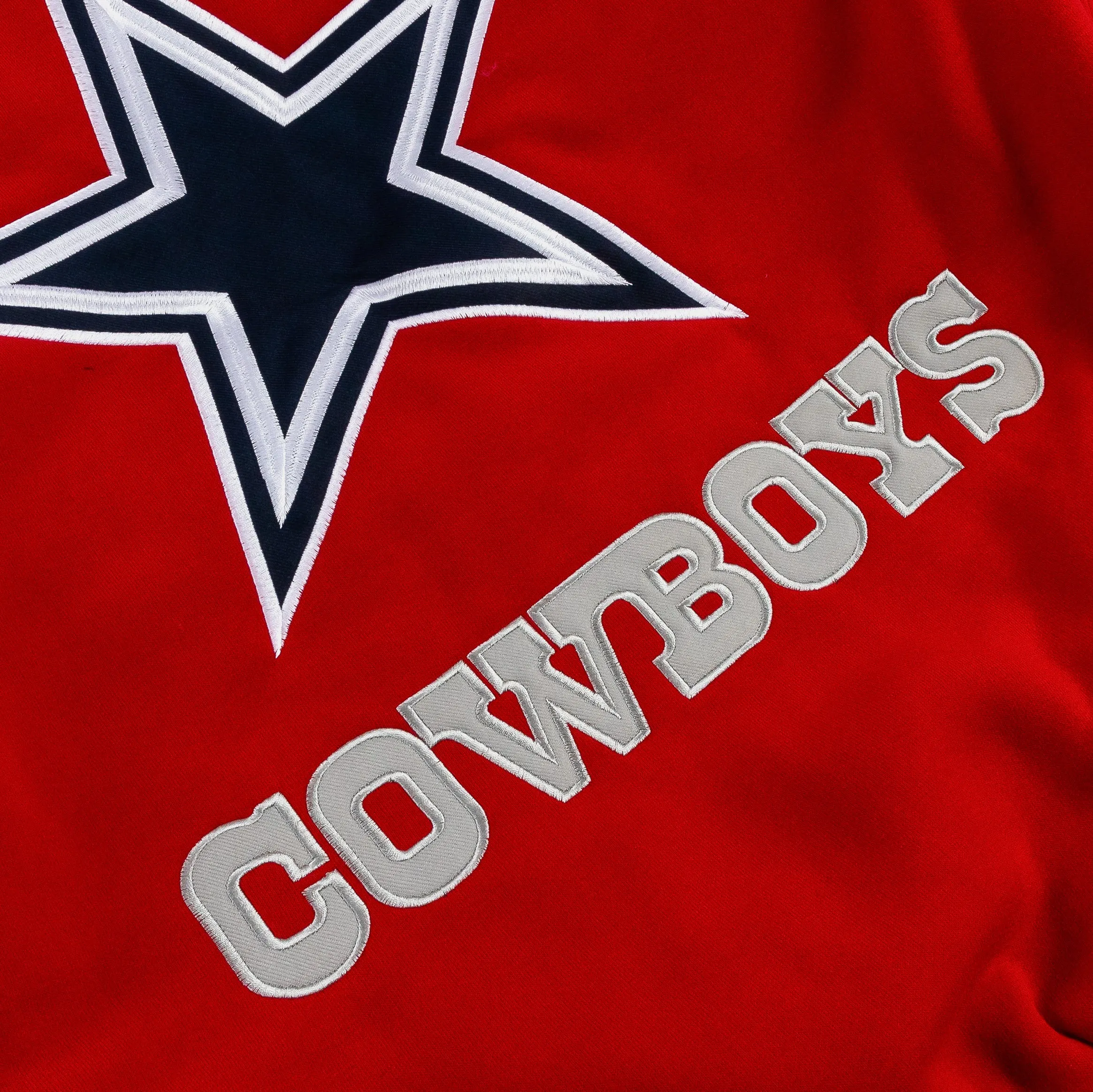 Dallas Cowboys Reversible Letterman Mens Jacket (Red/White)