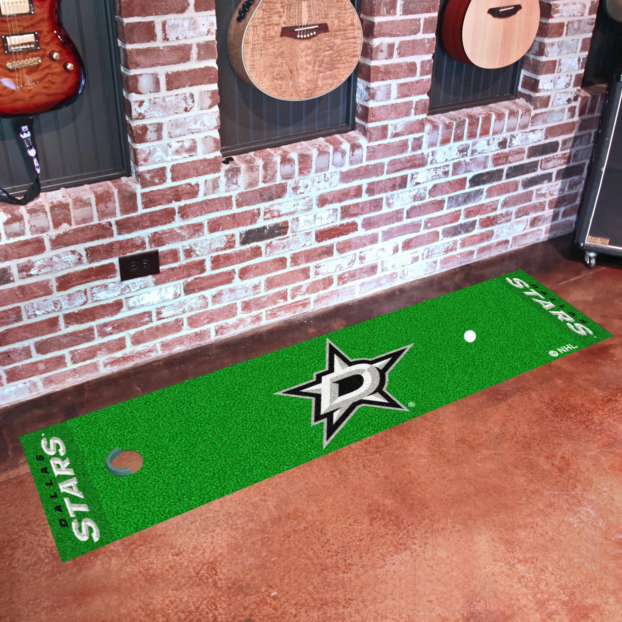 Dallas Stars Putting Green Mat - 1.5ft. x 6ft.