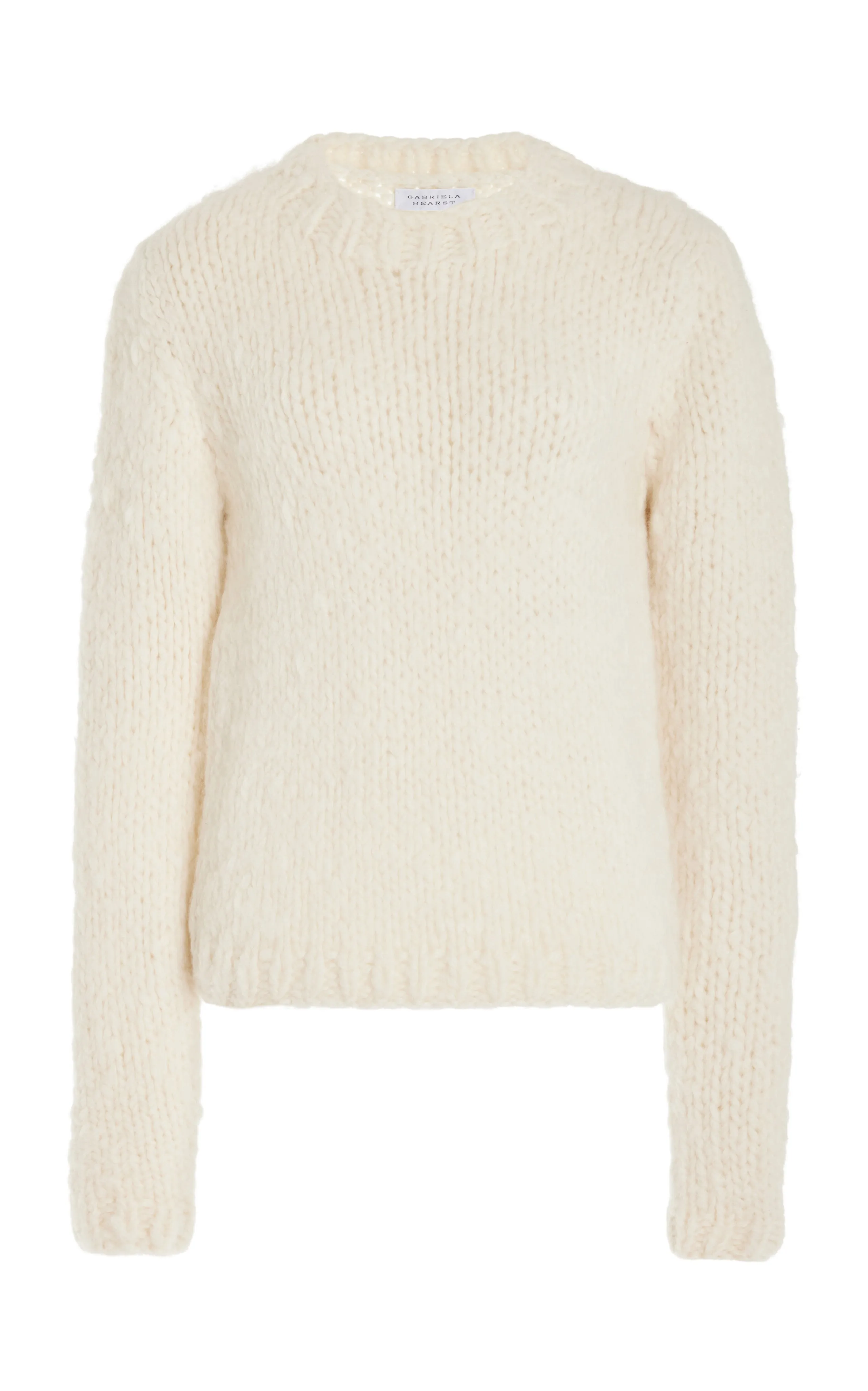 Dalton Knit Sweater in Ivory Welfat Cashmere