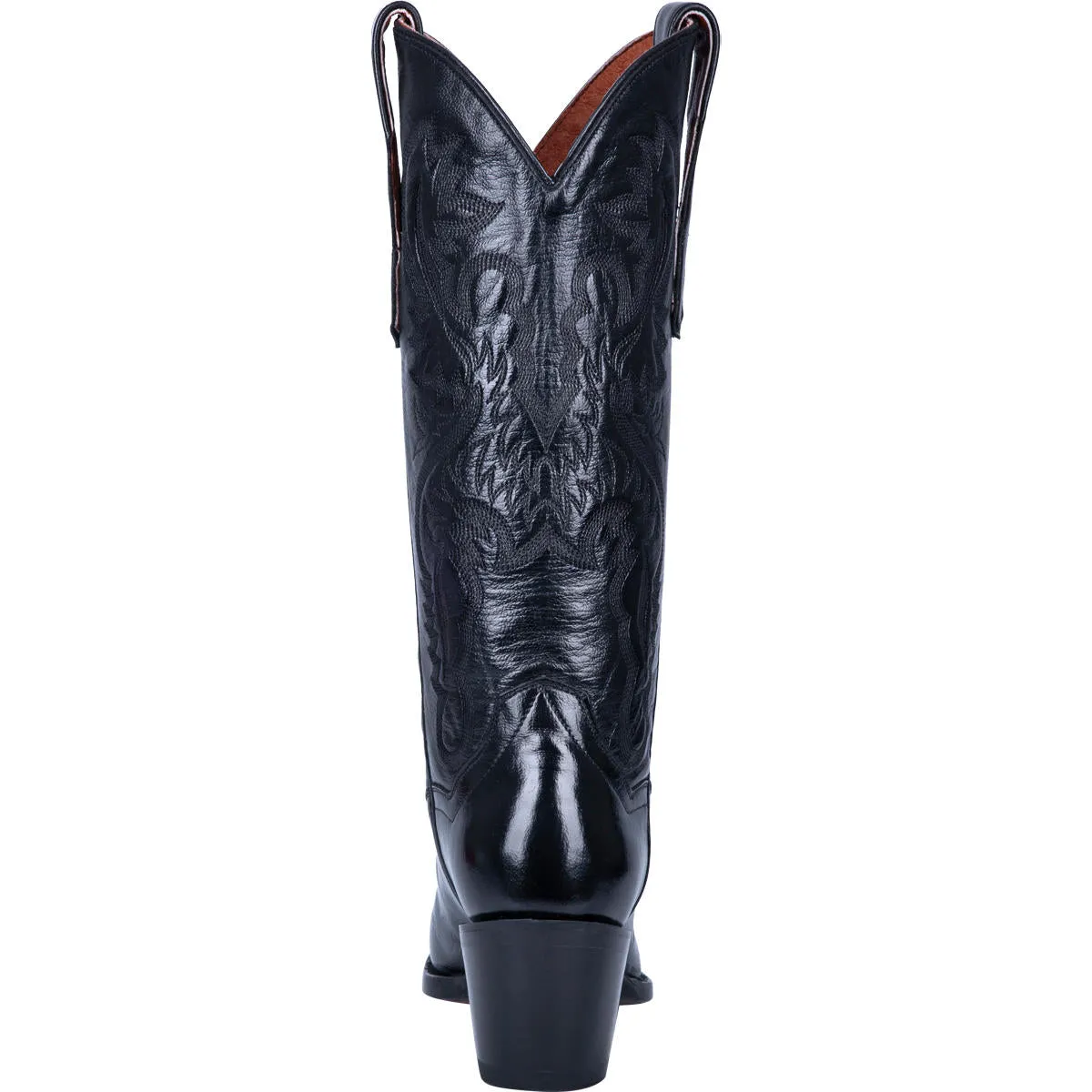 Dan Post Black Maria 13" Tall Fashion Snip Toe Western Boots for Women