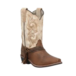 Dan Post Kid's Lil Myra Square Cowgirl Brown Boots