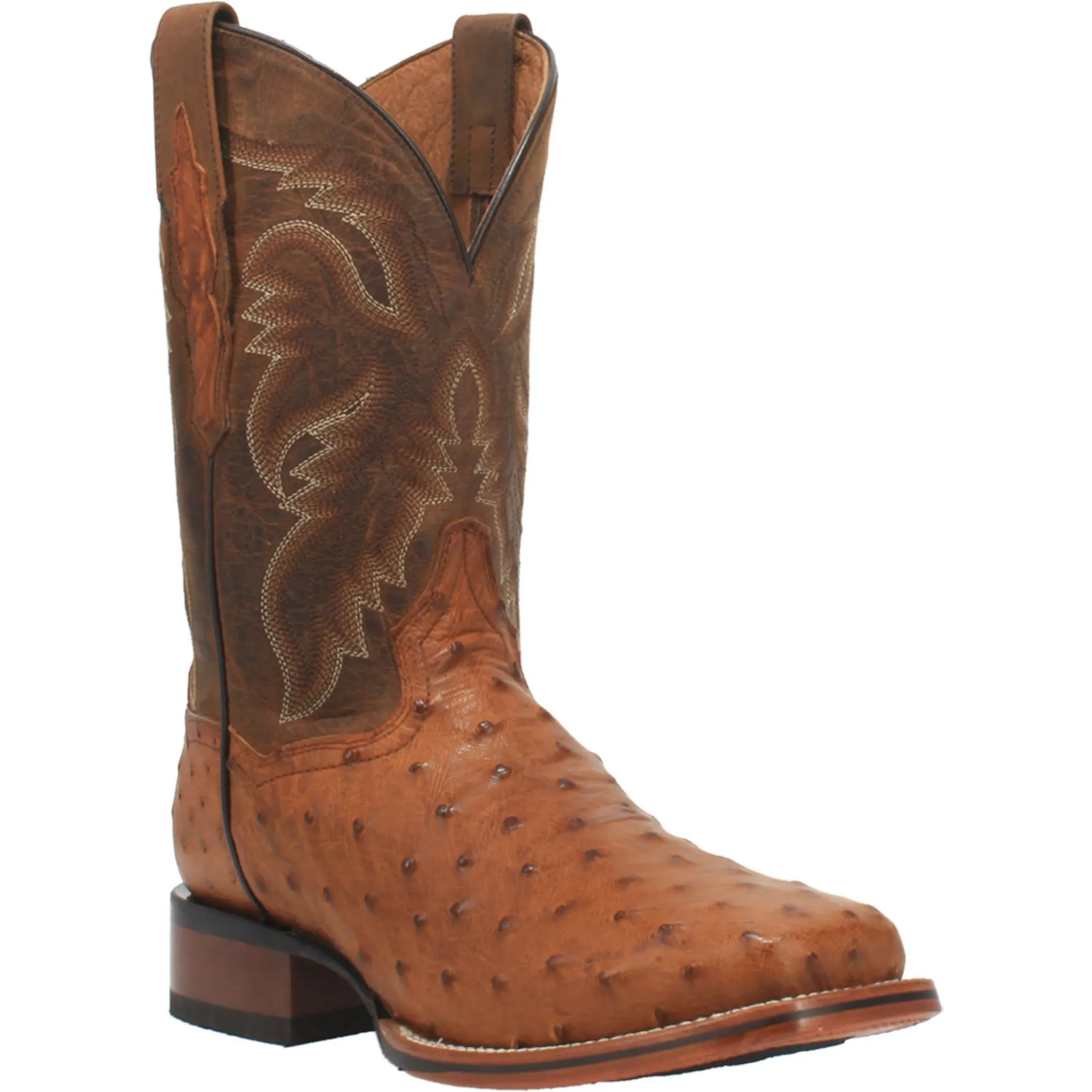 DAN POST MEN'S ALAMOSA FULL QUILL OSTRICH WESTERN BOOT - DP4874