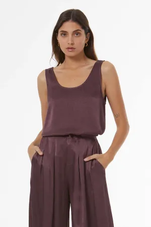 Dana Scoop Tank // Raisin