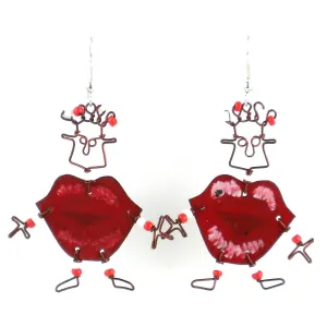 Dancing Girl Kiss Me Quick Earrings Creative Alternatives