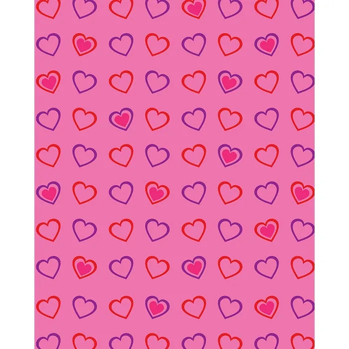 Dancing Hearts Printed Backdrop