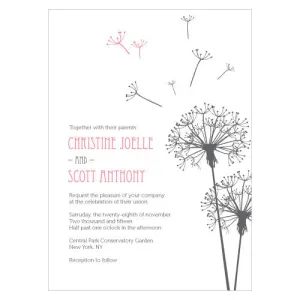 Dandelion Wishes Invitation