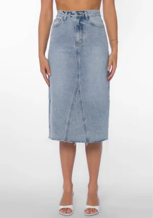 Danica 5-Pocket Vintage Blue Denim Skirt