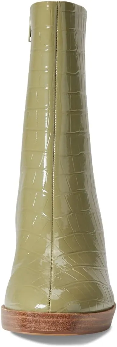 Danica Chinese Laundry Ankle Boots, Olive Croco