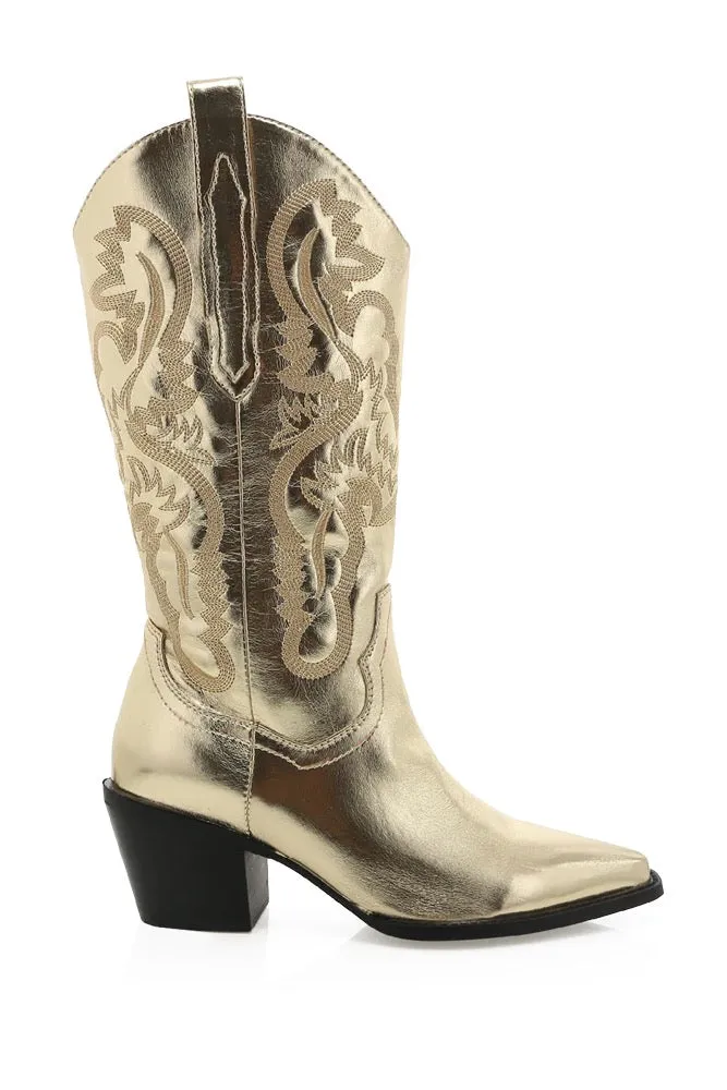 Danilo Metallic Western Boot