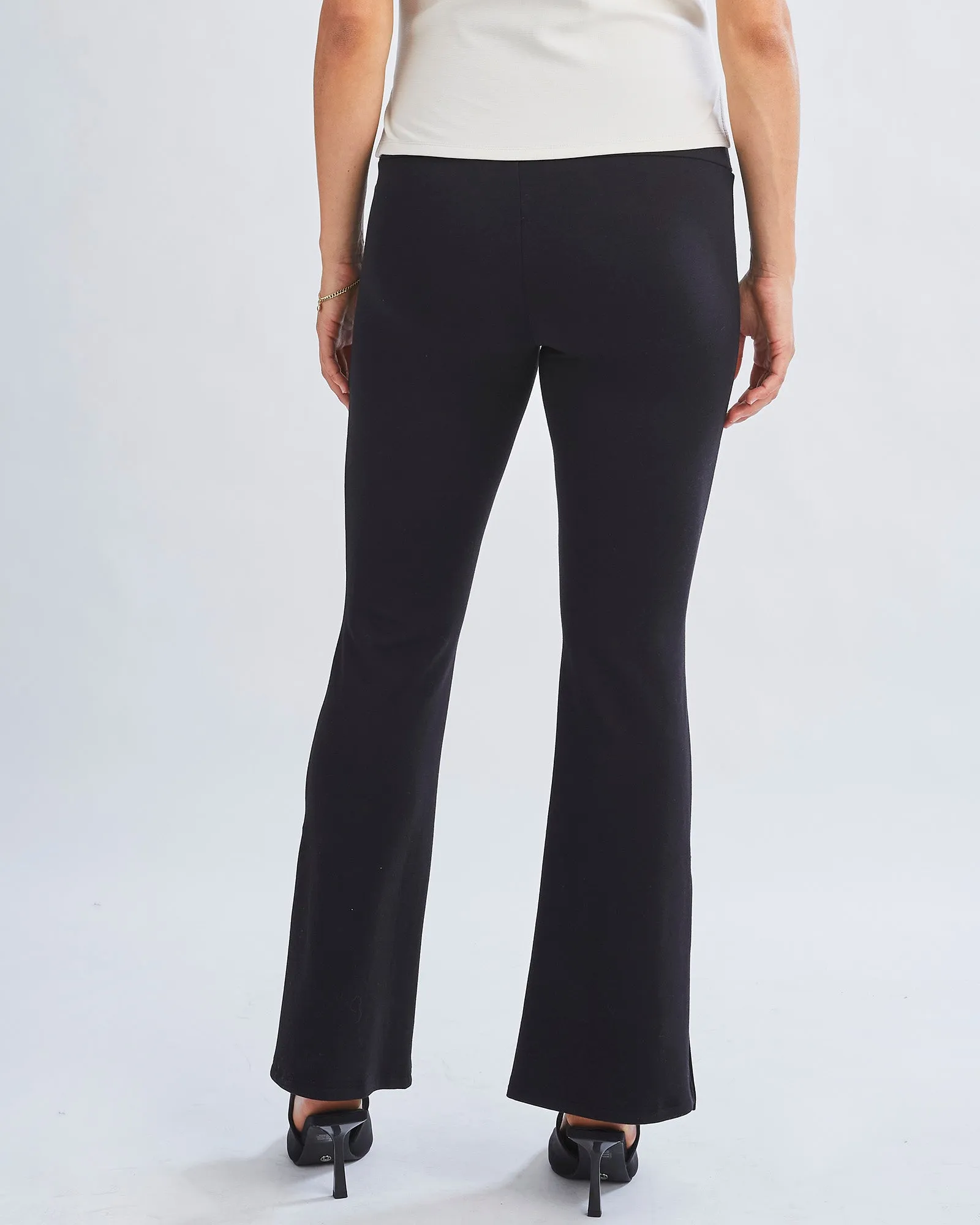 Danna Maternity Flare Black Pants