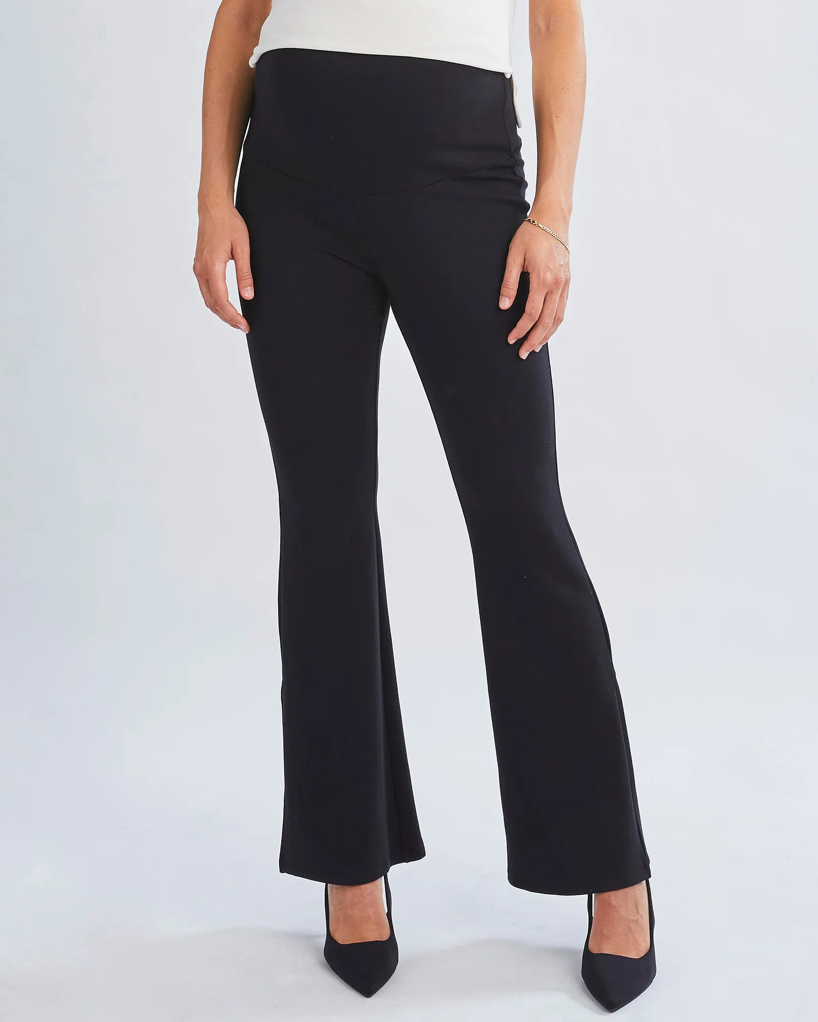 Danna Maternity Flare Black Pants