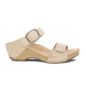 Dansko Tanya Wedge Sandal (Women) - Linen Milled Burnished