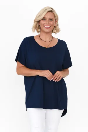 Danya Navy Bamboo Top