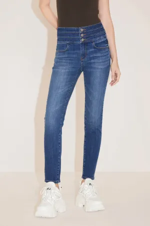 Dark Blue High Waist Jeans