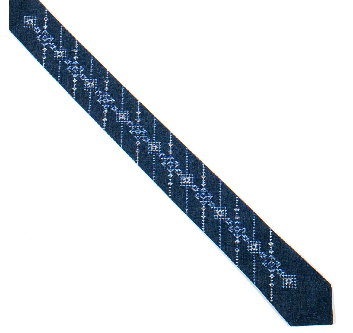 Dark Blue Modern Slim Tie