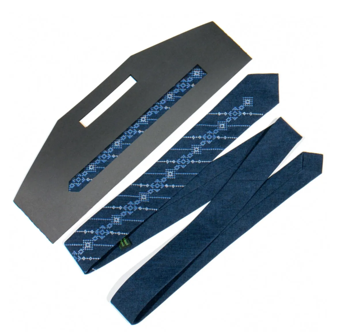 Dark Blue Modern Slim Tie