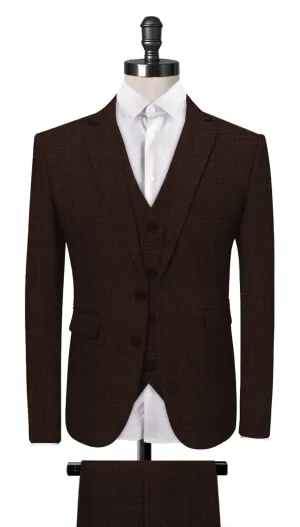 Dark Brown 3-Piece Suit