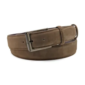 Dark Brown Classic Nubuck Belt