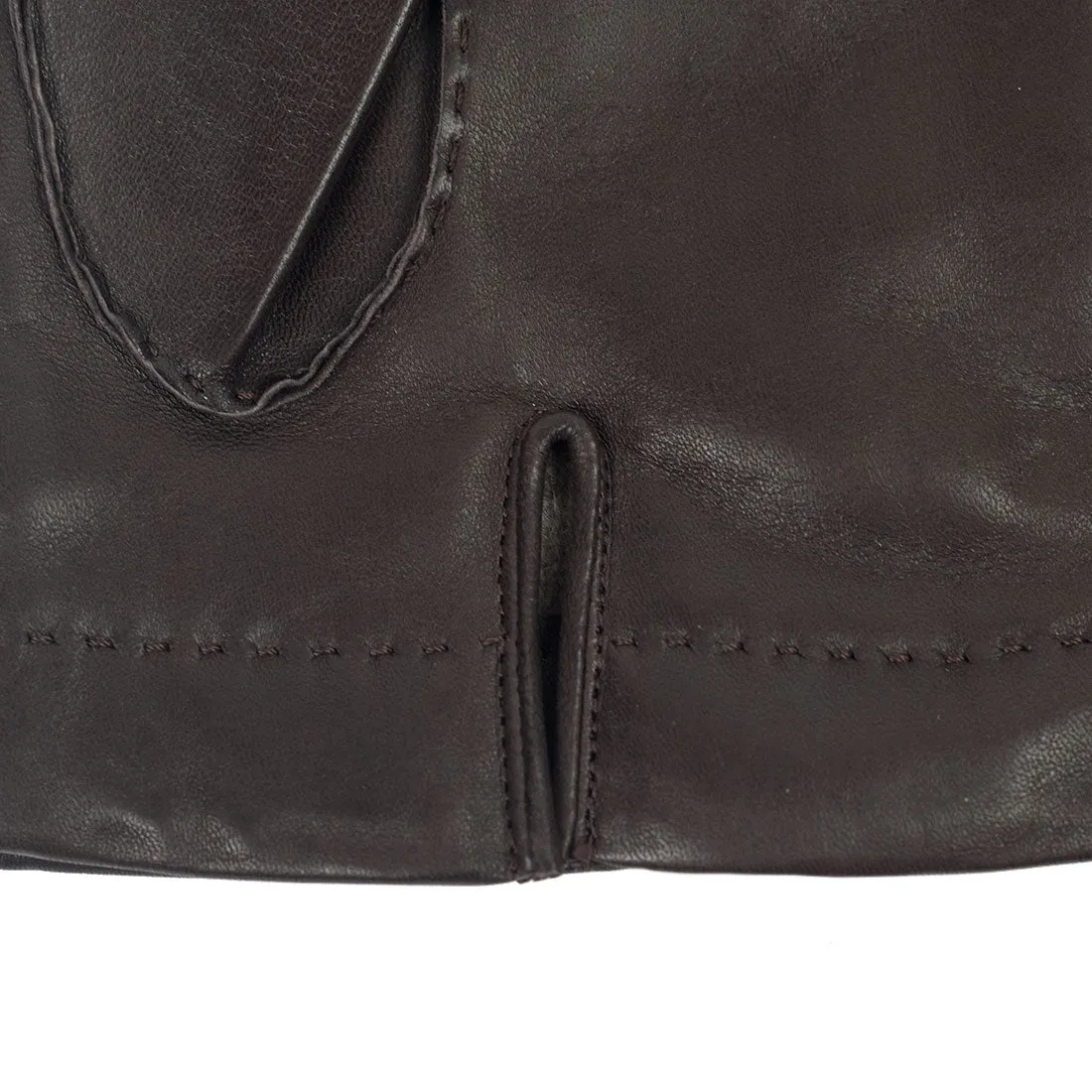 Dark brown lambskin gloves, cashmere lining