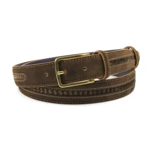 Dark Brown Pfeiffer Suede / Velvet Belt