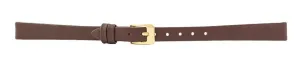 Dark Brown Smooth Leather Watch Band 10mm 105709