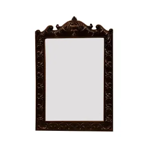 Dark Carved Mirror Frame