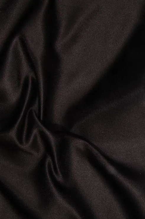 Dark Chocolate Double Face Duchess Satin Fabric