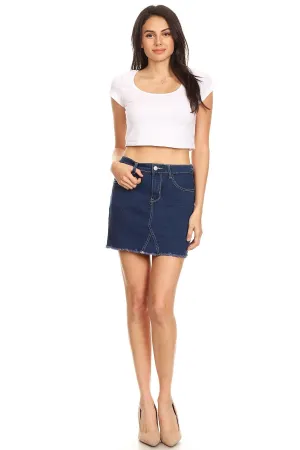 Dark Denim Classic Mini Skirt